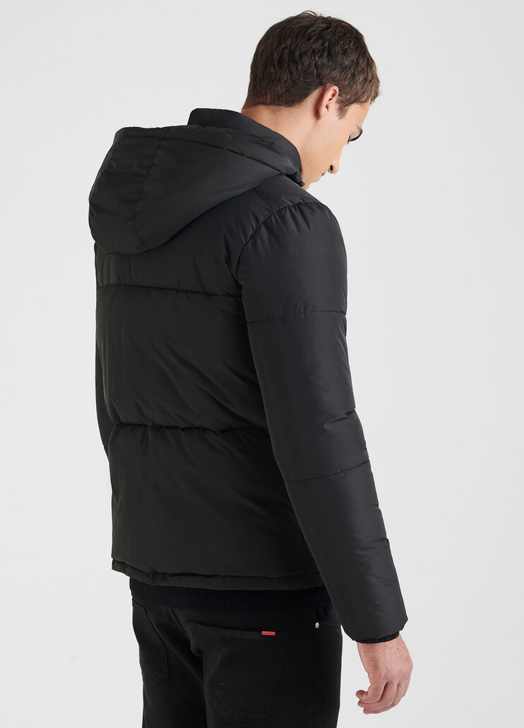 Padded jacket with hood Black Liu Jo - large image number 1