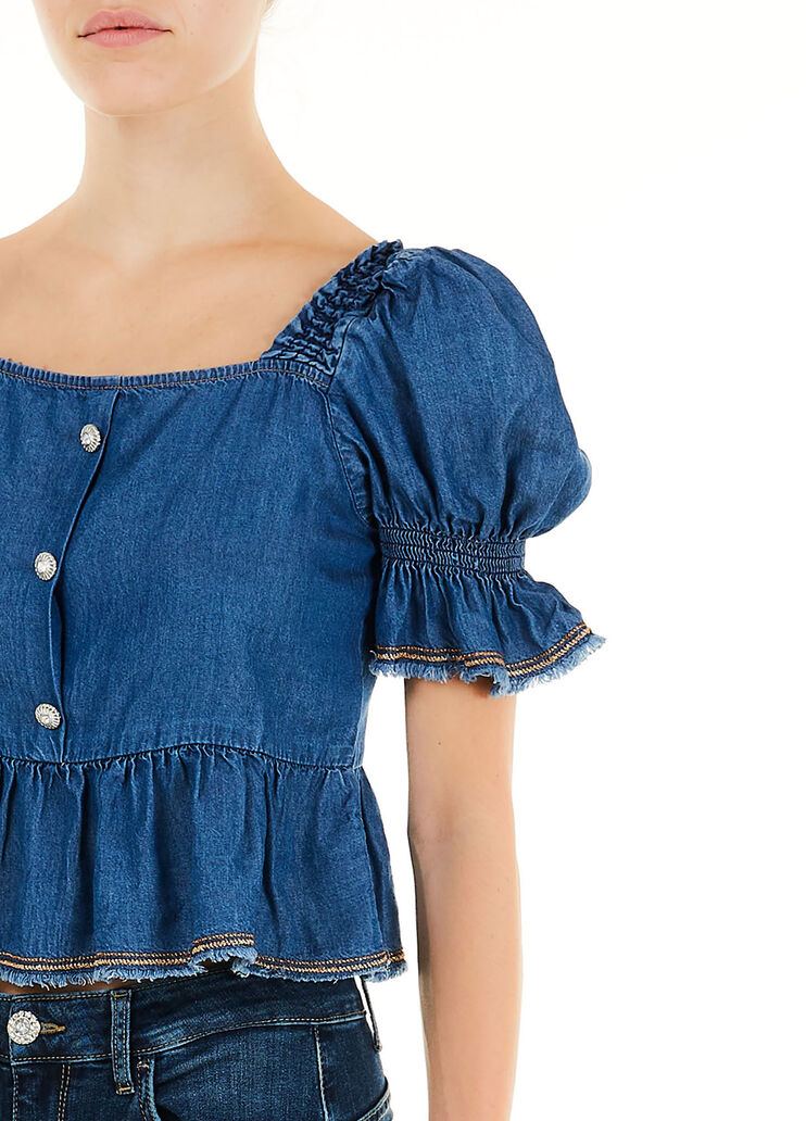 Top aus Denim Denimblau Liu Jo - large image number 2