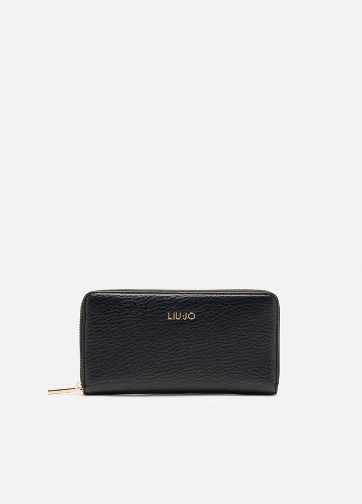 Large zip-around purse black Liu Jo - medium Large zip-around purse black Liu Jo - medium
