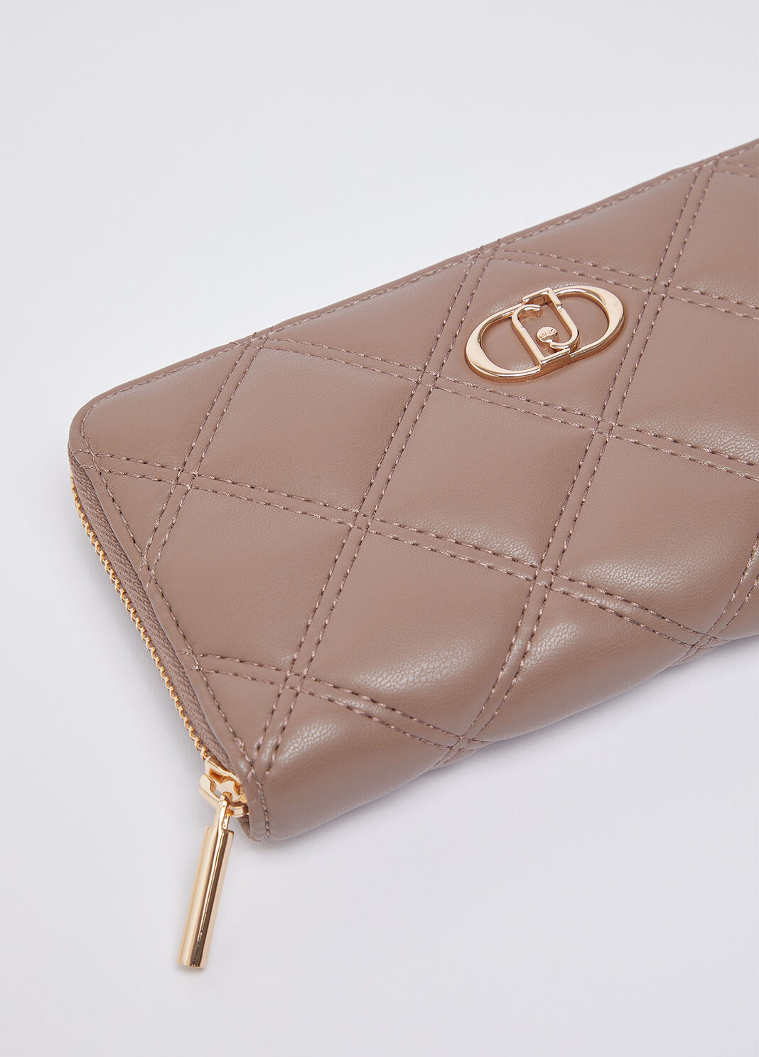 Portafoglio grande matelass&eacute; moca Liu Jo - large image number 2