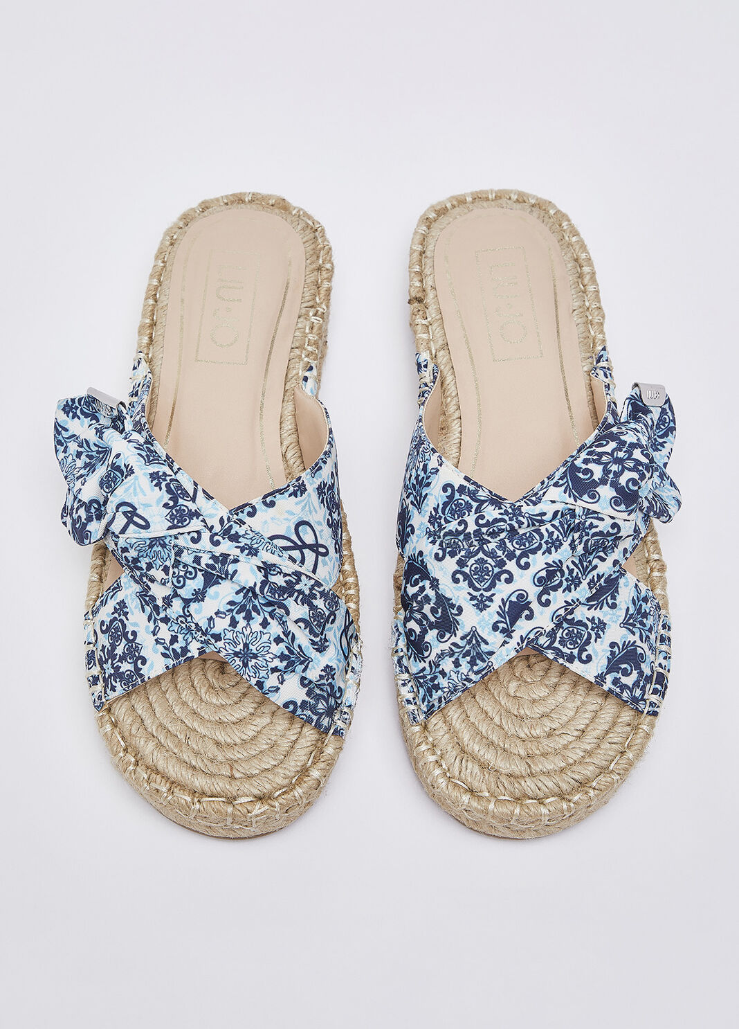 Pantolette aus Kordel mit Print Blau Liu Jo - large image number 3