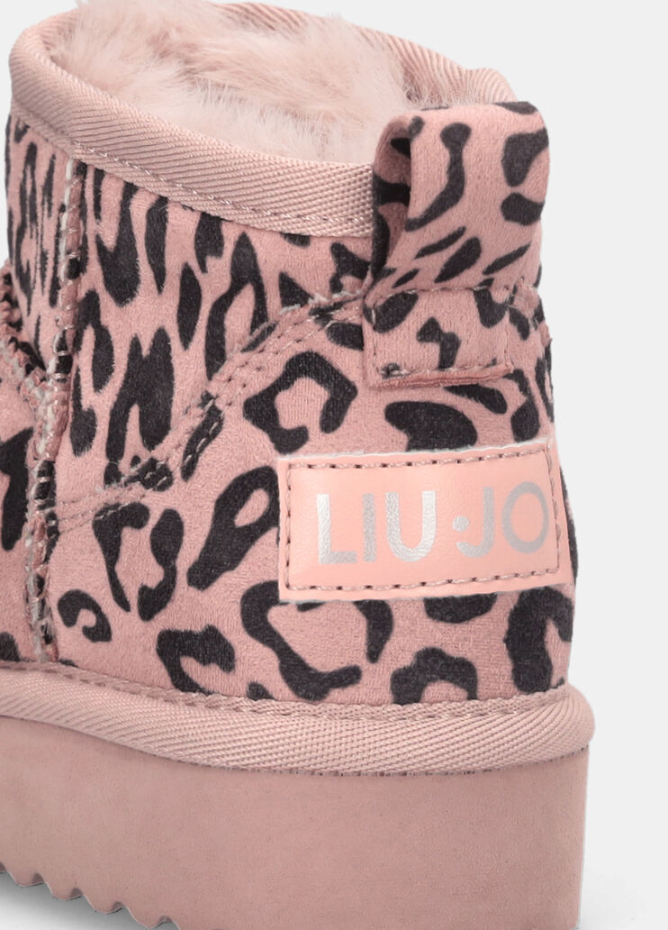 Warm animal-print ankle boots nude Liu Jo - medium Warm animal-print ankle boots nude Liu Jo - medium