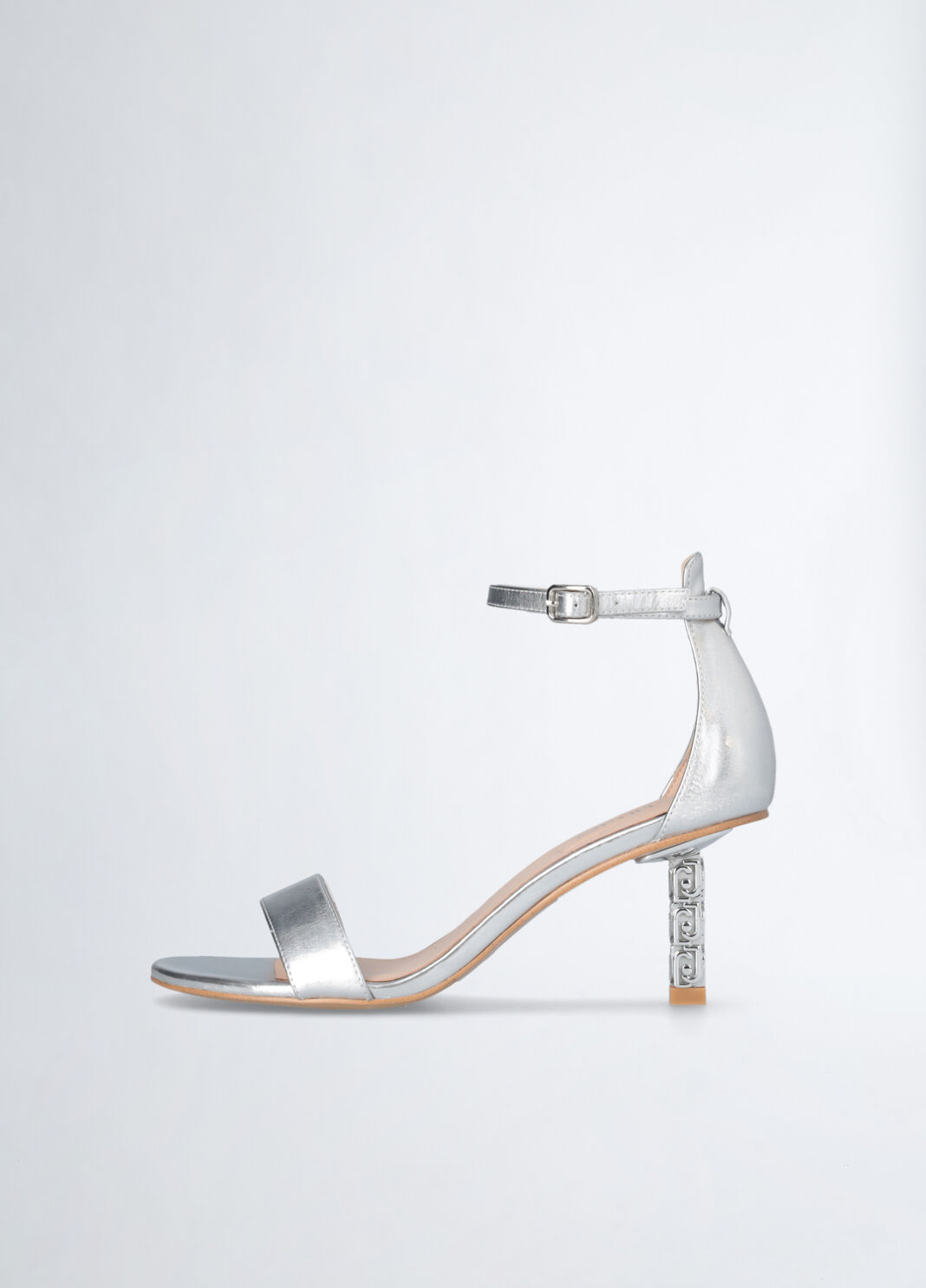 Sandals with branded heel silver Liu Jo - large image number 6