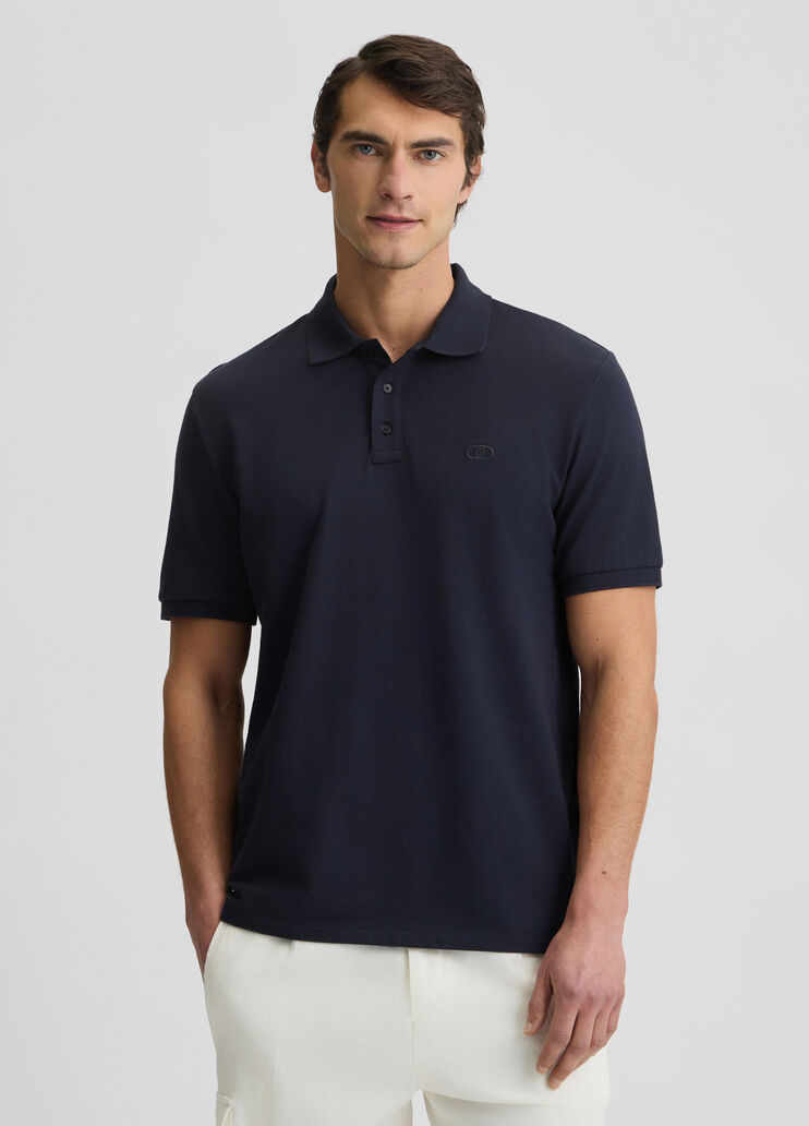 Dark blue pique polo shirt dark blue Liu Jo - medium Dark blue pique polo shirt dark blue Liu Jo - medium