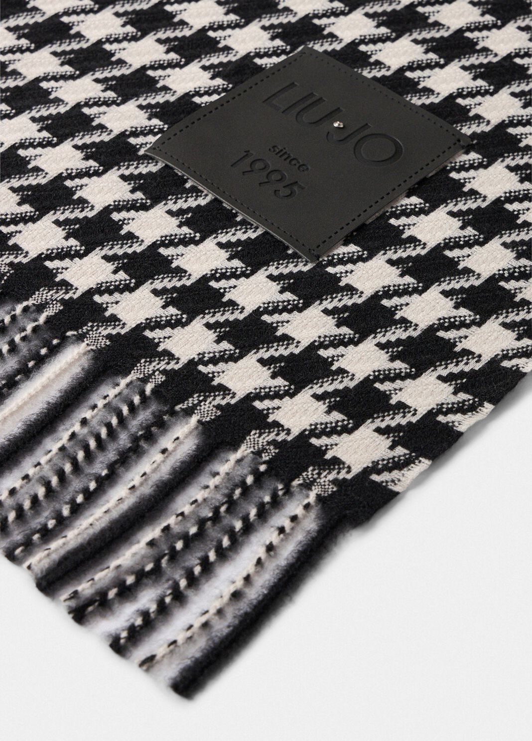 Jacquard-Stola mit Vichy-Muster Schwarz Liu Jo - large image number 2