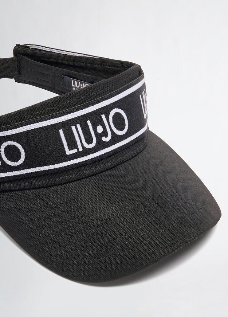 Sun visor with logo black Liu Jo - large image number 4 Sun visor with logo black Liu Jo - large image number 4