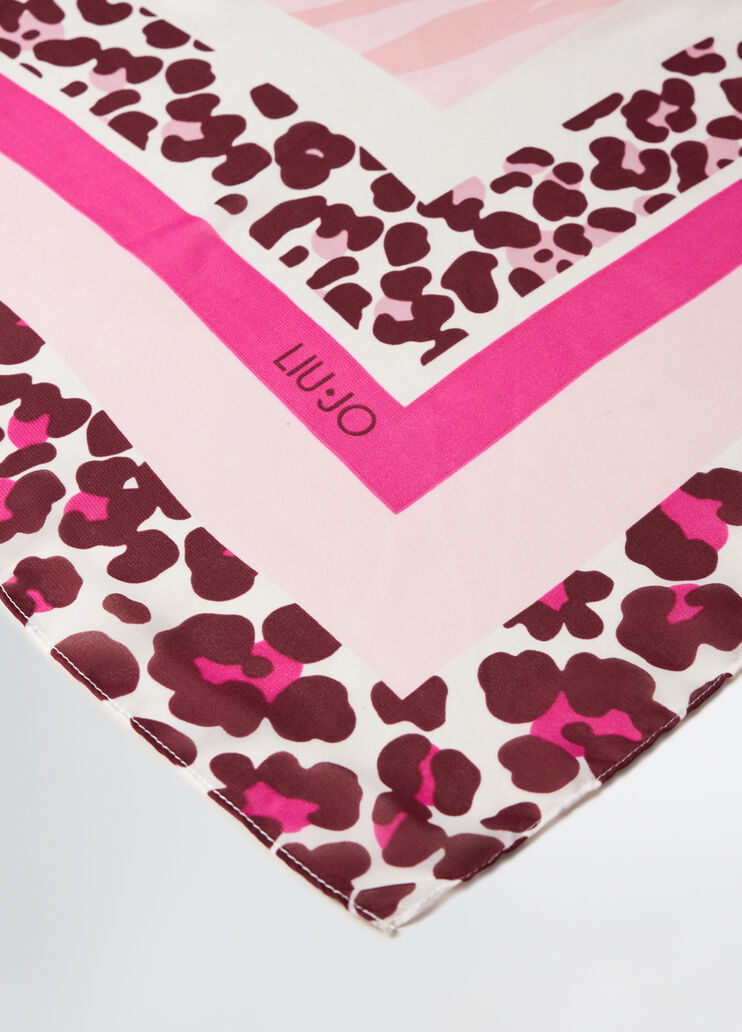 Animal-print foulard pink Liu Jo - large image number 3 Animal-print foulard pink Liu Jo - large image number 3