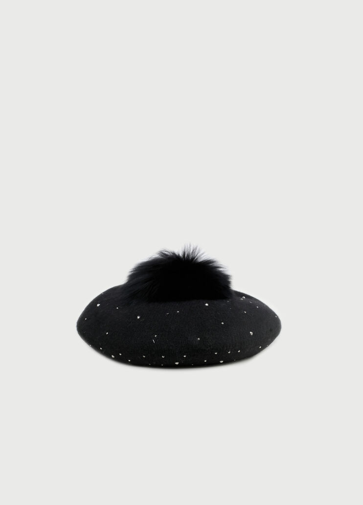 Beret with pompom Black Liu Jo - large image number 0