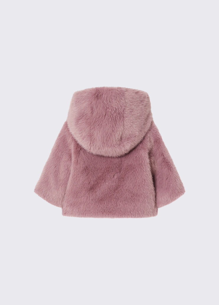 Giubbotto in teddy con cappuccio orchidea Liu Jo - medium