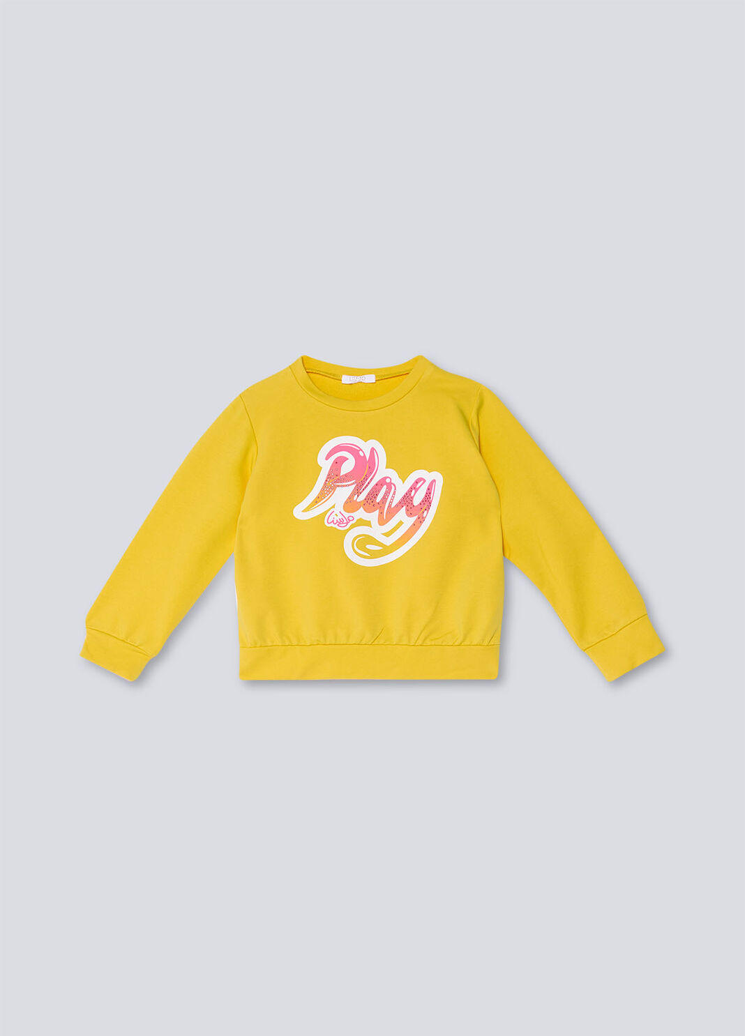 Sweatshirt mit Print und Applikationen Gelb Liu Jo - large image number 0