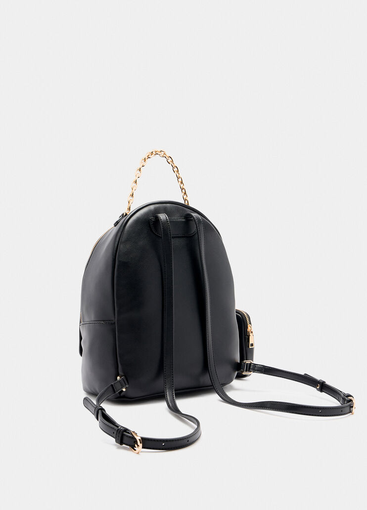 Mittelgroßer Rucksack mit Pochette Schwarz Liu Jo - large image number 1 Mittelgroßer Rucksack mit Pochette Schwarz Liu Jo - large image number 1