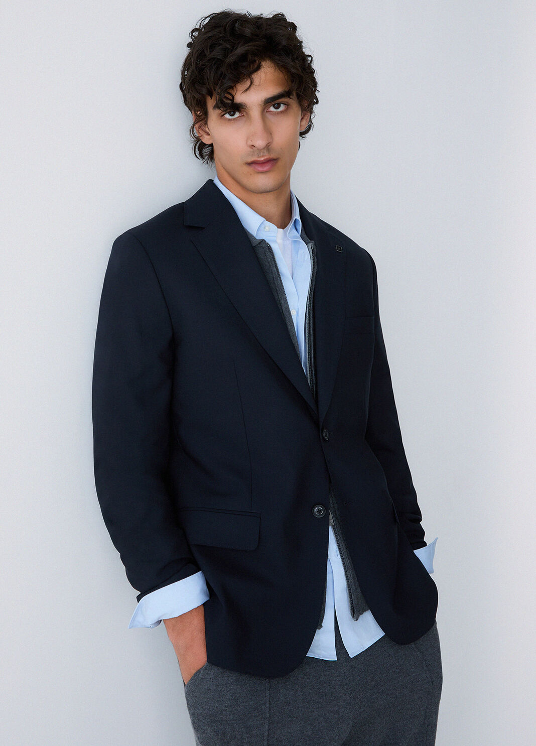 Wool Blend Blazer dark blue Liu Jo - large image number 3