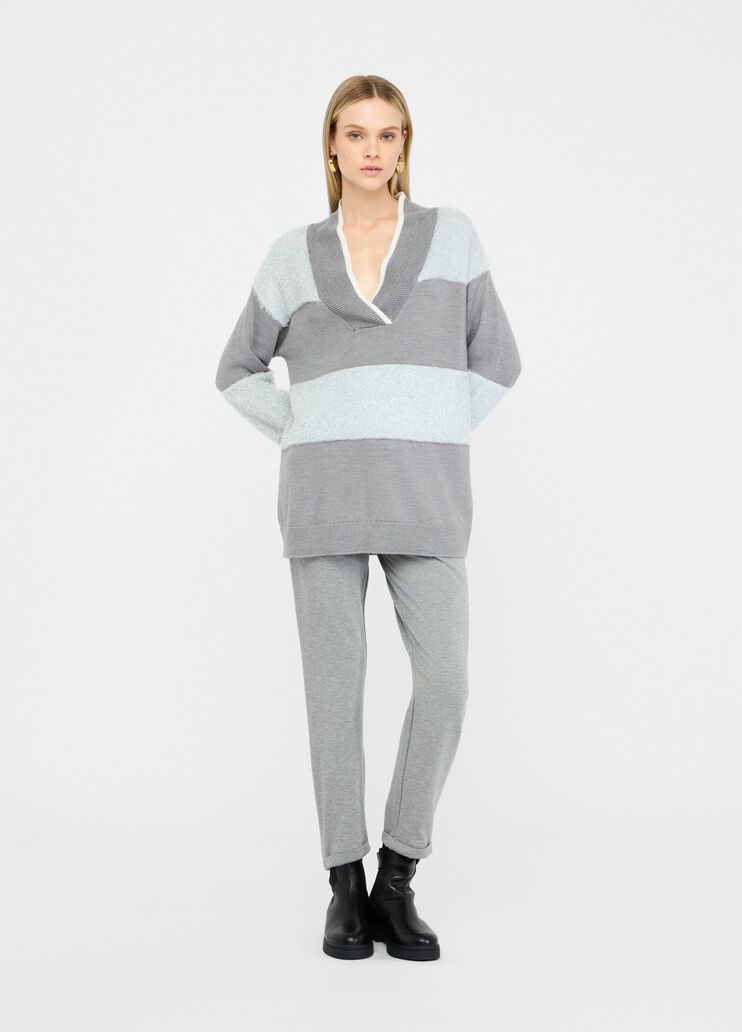 Lurex® wool sweater light grey Liu Jo - large image number 5