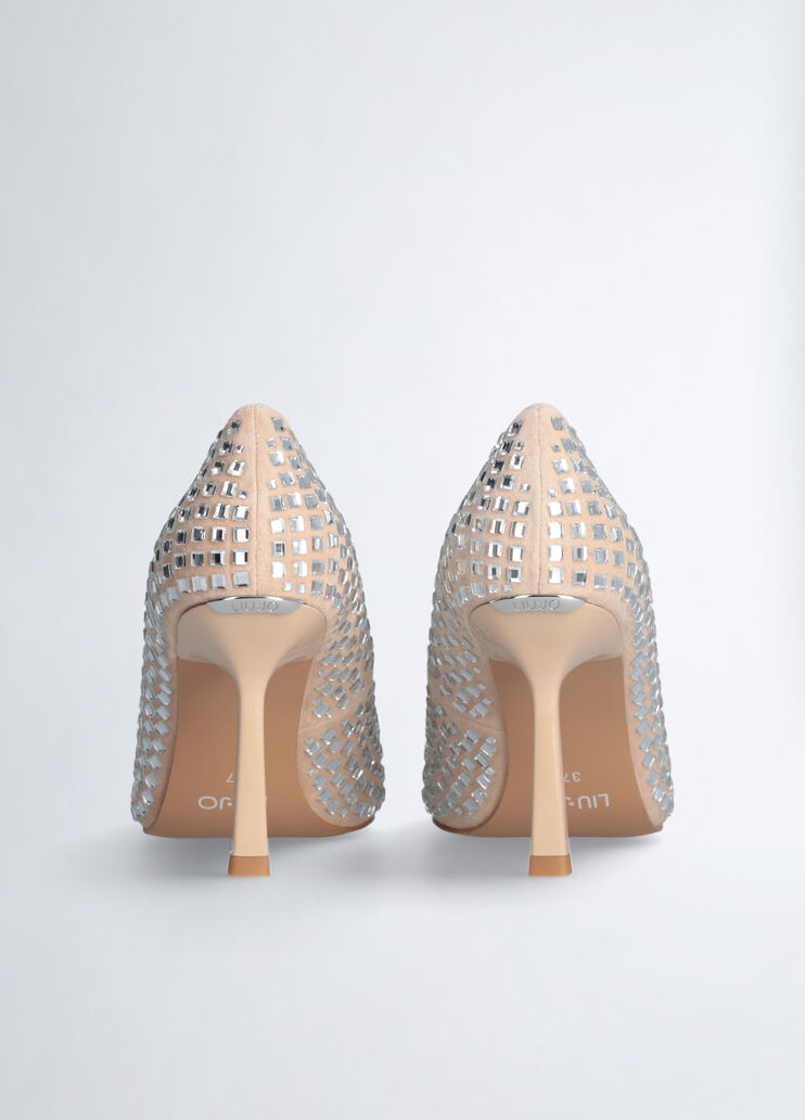 Nude court shoes with all-over rhinestones nude Liu Jo - large image number 6 Nude court shoes with all-over rhinestones nude Liu Jo - large image number 6