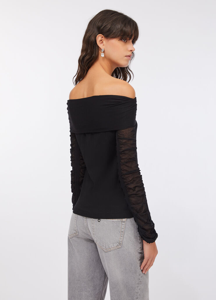 Jumper with Bardot neckline black Liu Jo - large image number 1
