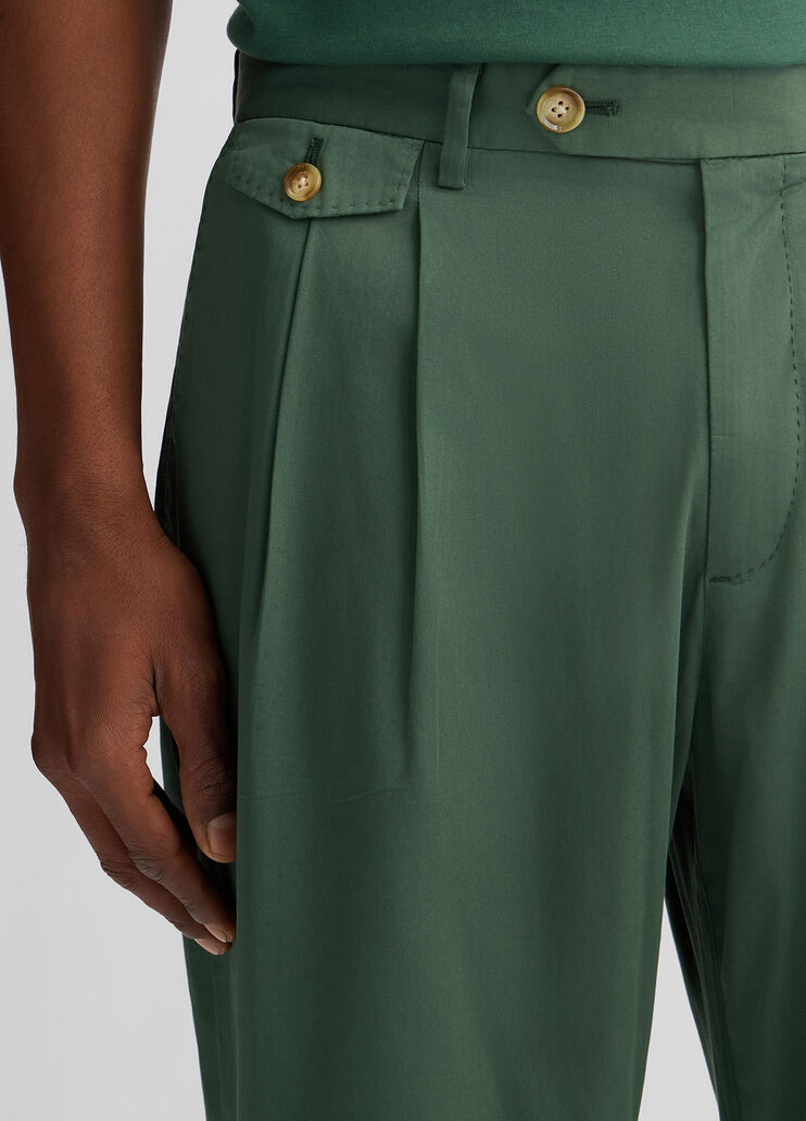 Men's trousers with darts dark green Liu Jo - large image number 2 Men's trousers with darts dark green Liu Jo - large image number 2