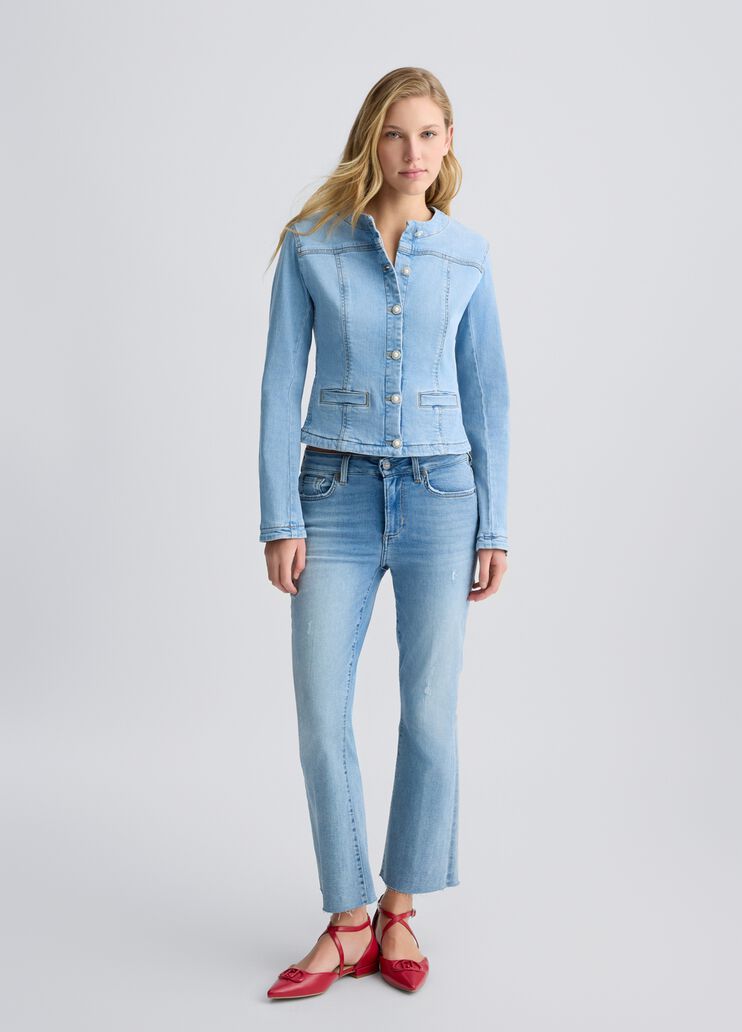 High-rise bootcut jeans light denim Liu Jo - large image number 4 High-rise bootcut jeans light denim Liu Jo - large image number 4