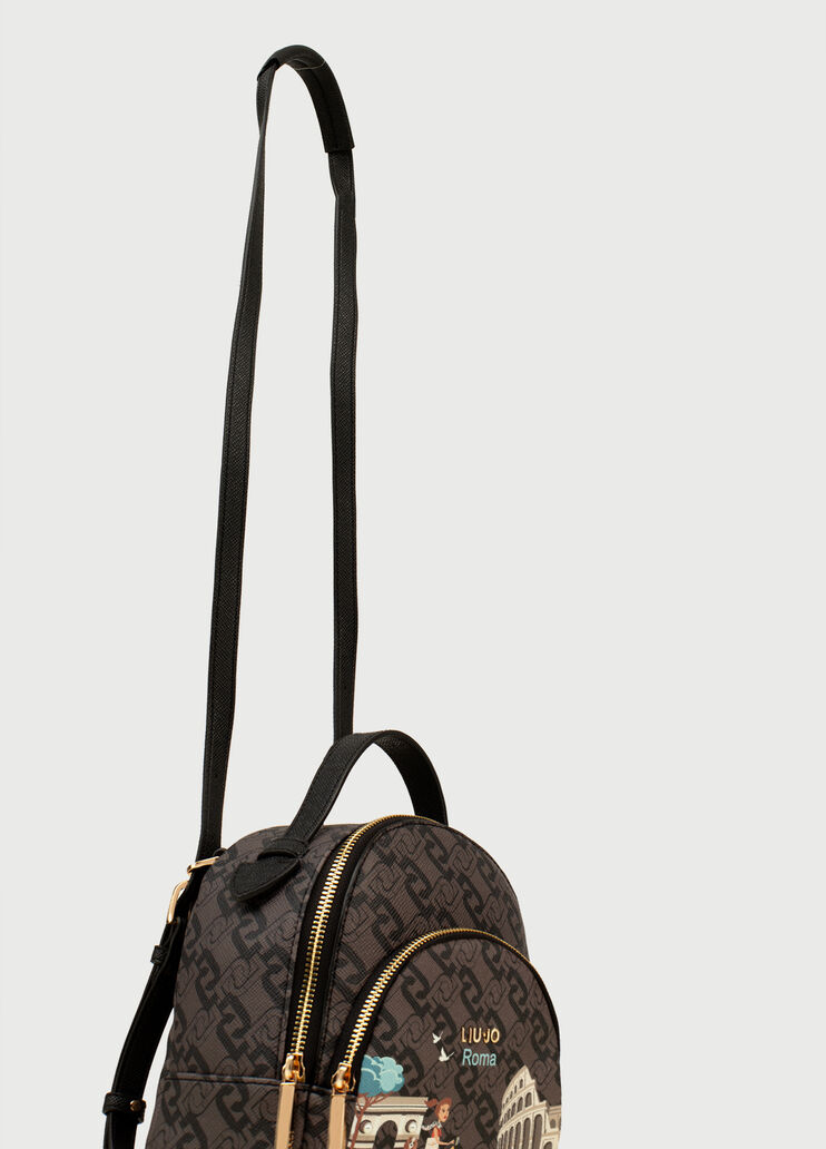 Mochila con ciudad Marrón Liu Jo - large image number 4