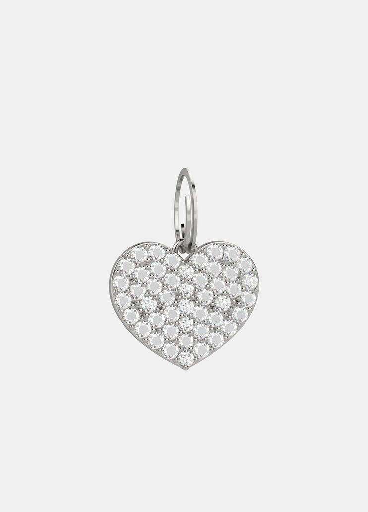 Medallita de corazón con strass plateado Liu Jo - medium