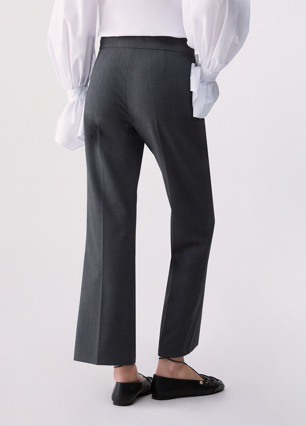 Flannel Flare Pants dark green Liu Jo - large image number 1