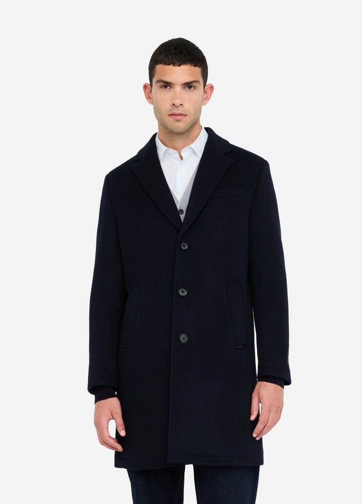Wool and cashmere coat dark blue Liu Jo - medium