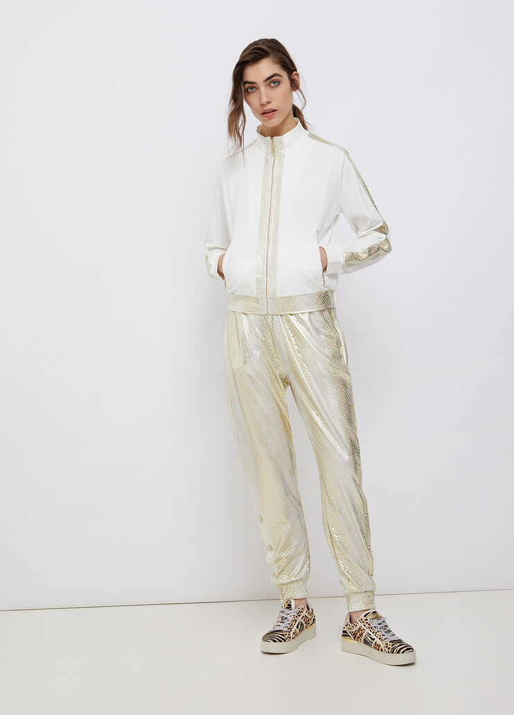 Cardigan zippé blanc Liu Jo - large image number 3 Cardigan zippé blanc Liu Jo - large image number 3