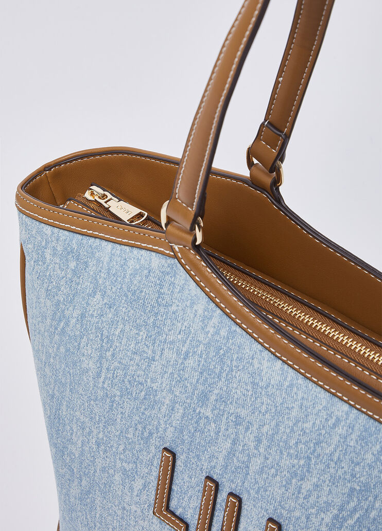 Bolso tote grande de denim denim claro Liu Jo - medium