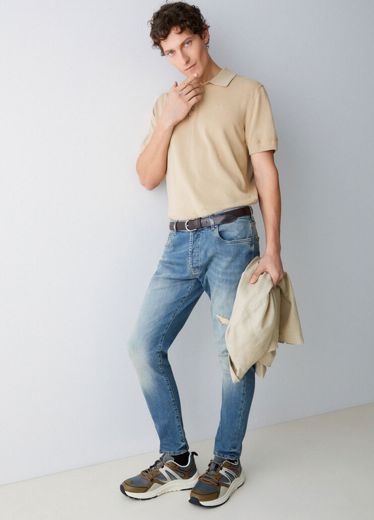 Tapered fit jeans blue denim Liu Jo - medium