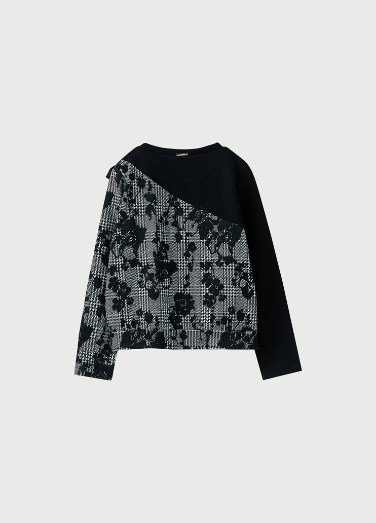 Sweatshirt with flounces Black Liu Jo - large image number 1