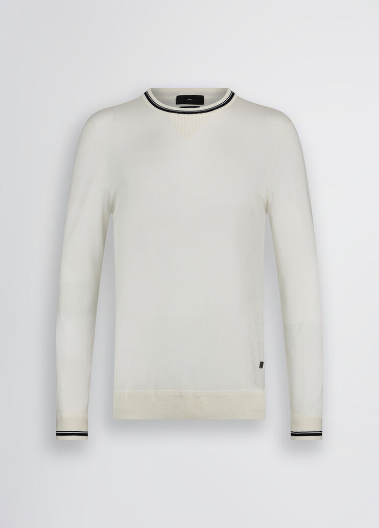 White wool-blend pullover white Liu Jo - large image number 6 White wool-blend pullover white Liu Jo - large image number 6