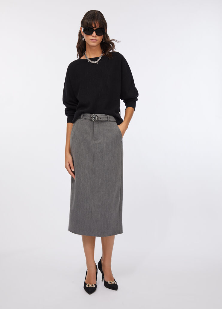 Wool and cashmere sweater black Liu Jo - medium