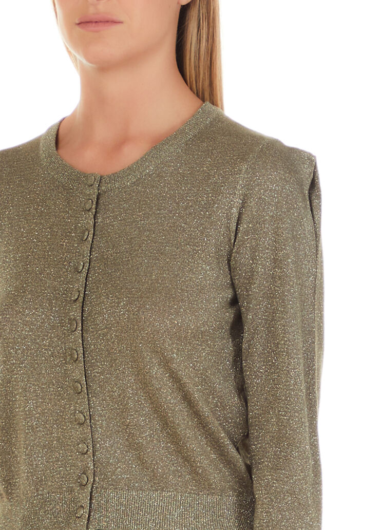 Cardigan en lurex® vert Liu Jo - large image number 2