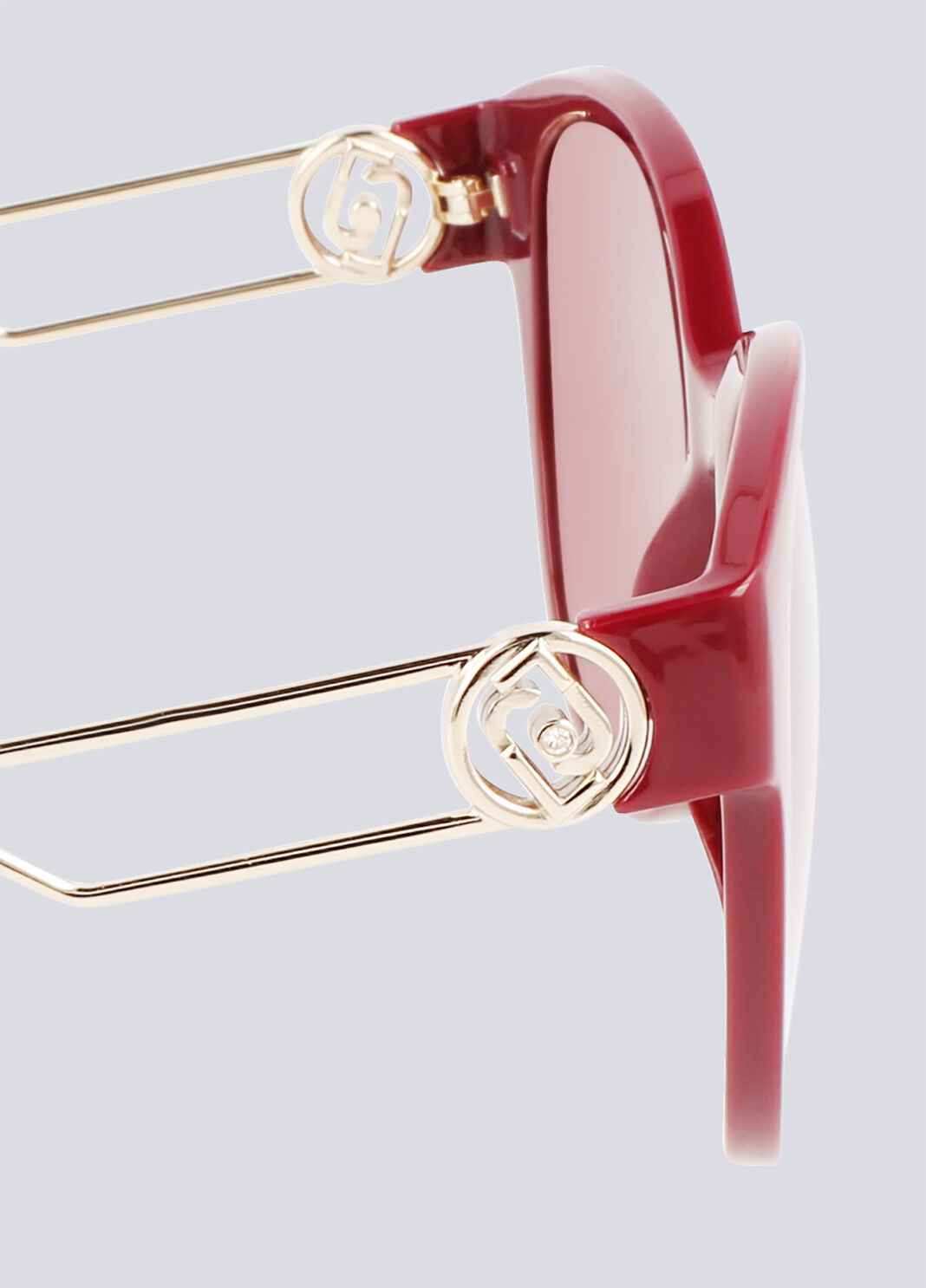 Roud sunglasses burgundy frame/burgundy lenses Liu Jo - large image number 2