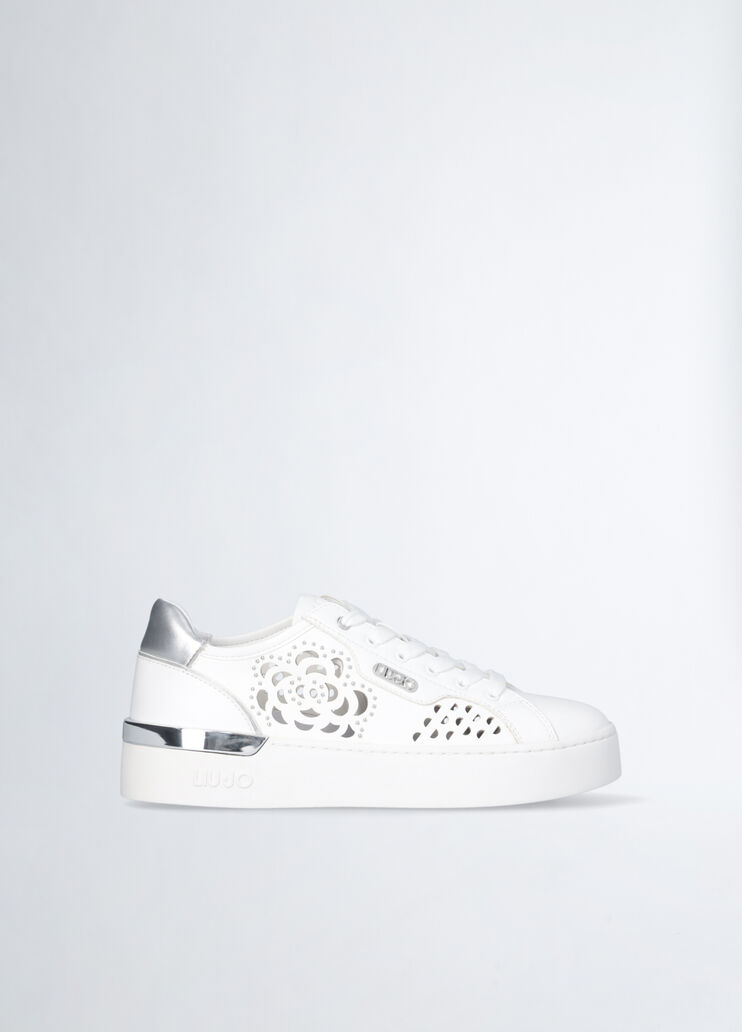 White perforated sneakers white Liu Jo - medium White perforated sneakers white Liu Jo - medium