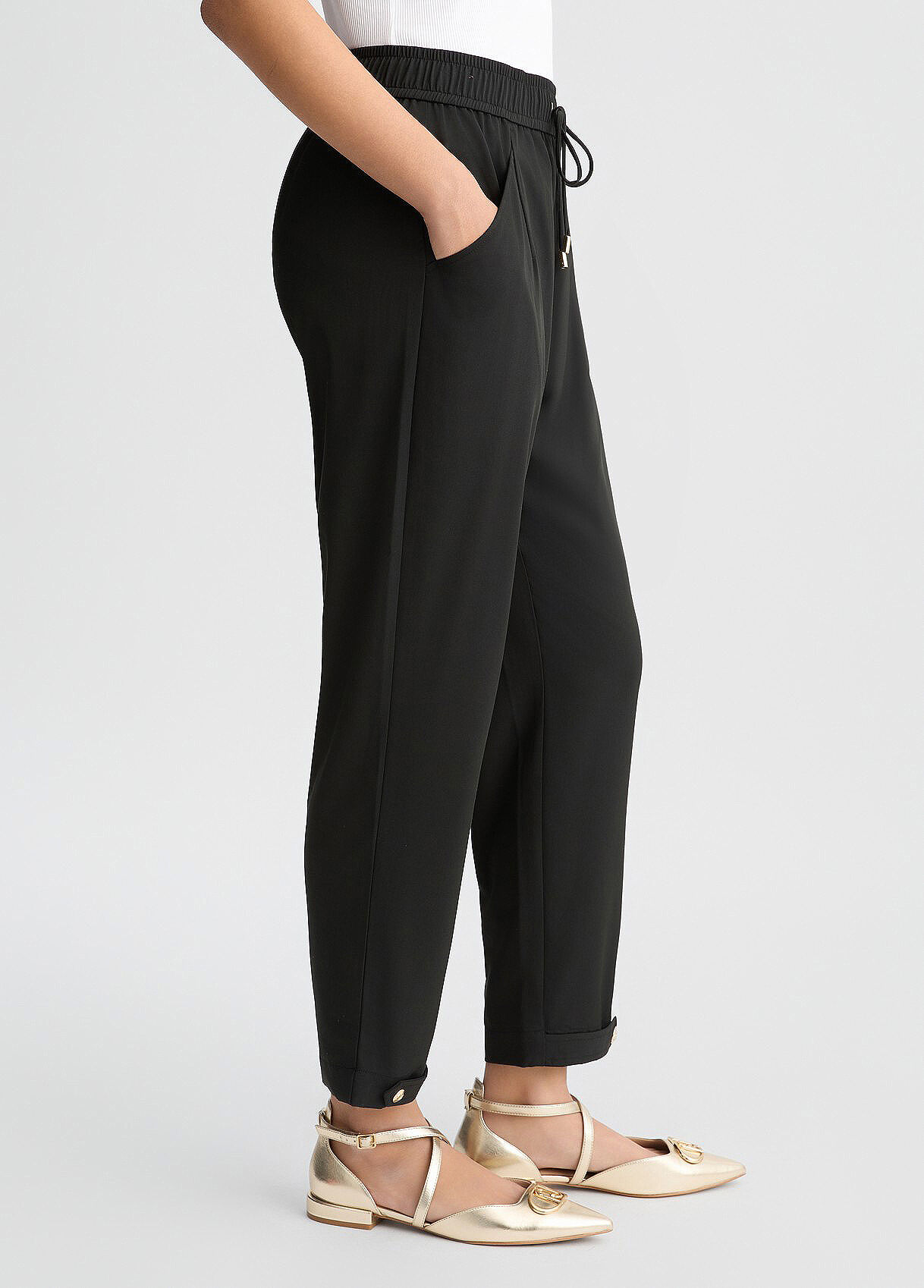Cropped trousers colour black | Liu Jo