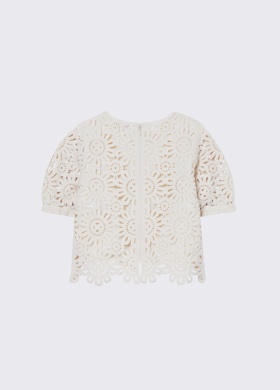 Macram&eacute; top beige Liu Jo - large image number 3