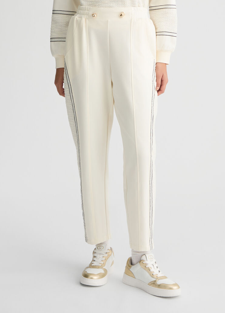 Jogging pants in jersey white Liu Jo - medium Jogging pants in jersey white Liu Jo - medium