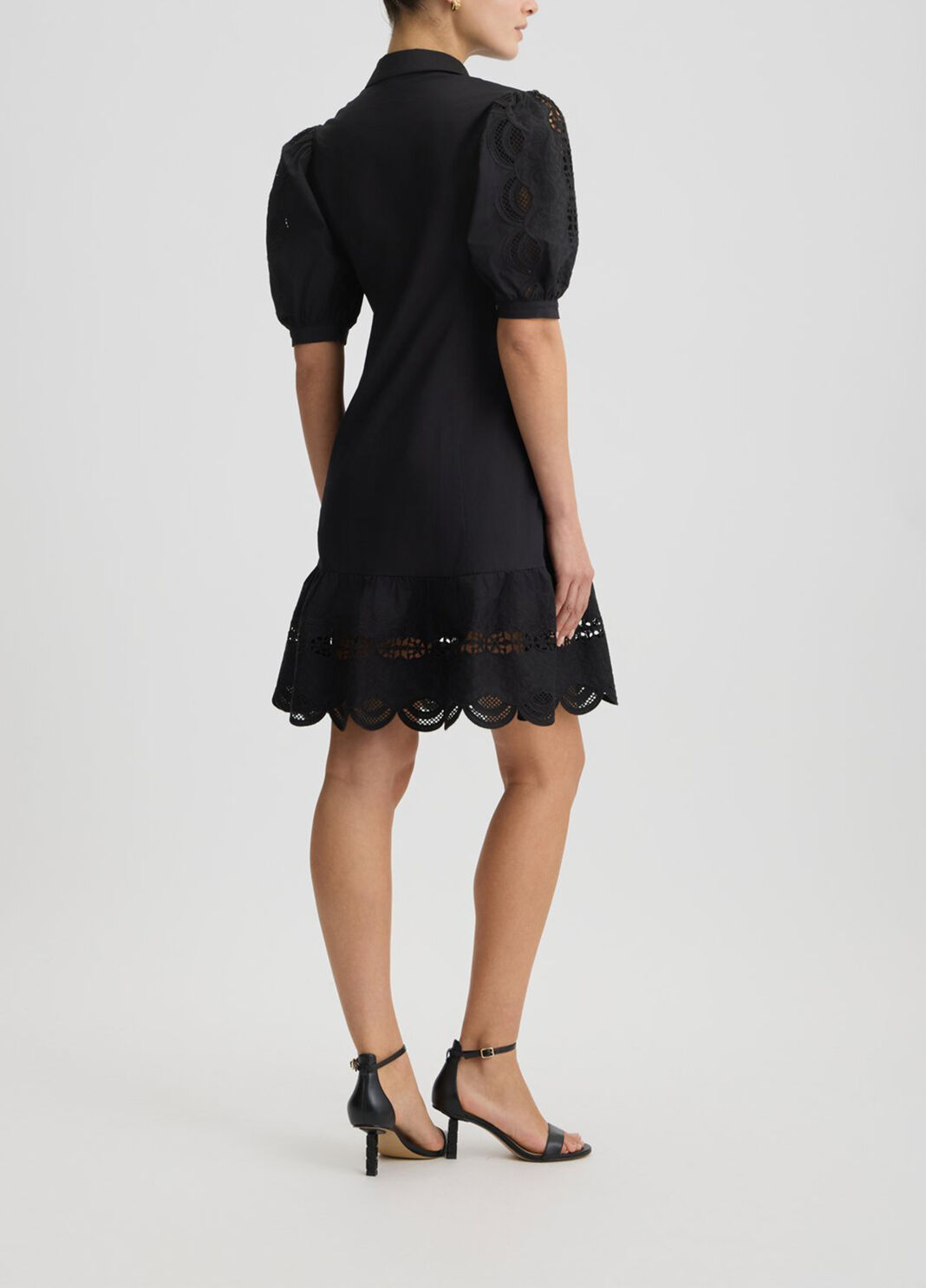 Cotton shirt dress with embroidery black Liu Jo - large image number 1