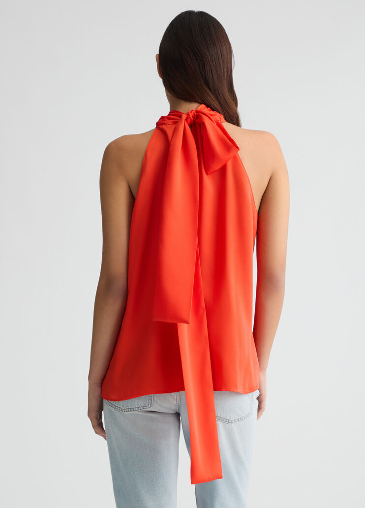 Satin top orange Liu Jo - large image number 1 Satin top orange Liu Jo - large image number 1