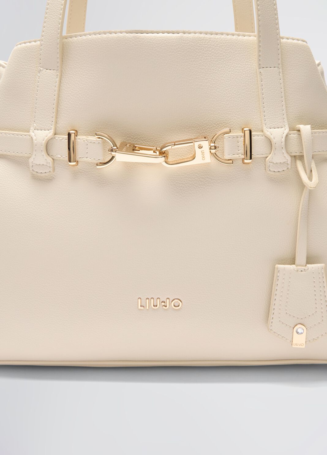 Large tote bag cream Liu Jo - large image number 5