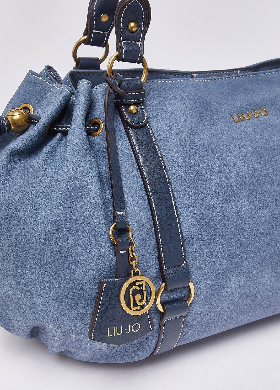 Большая сумка на плечо голубой Liu Jo - large image number 3