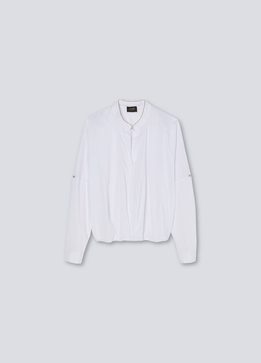 Eco-friendly poplin shirt optical white Liu Jo - large image number 4