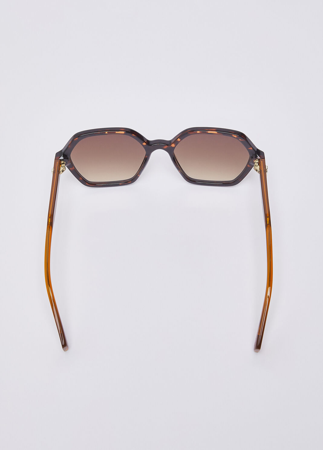 Lunettes de soleil hexagonales marron Liu Jo - large image number 1