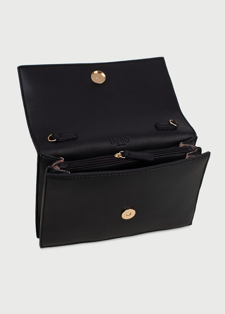Clutch bag with logo Black Liu Jo - large image number 4