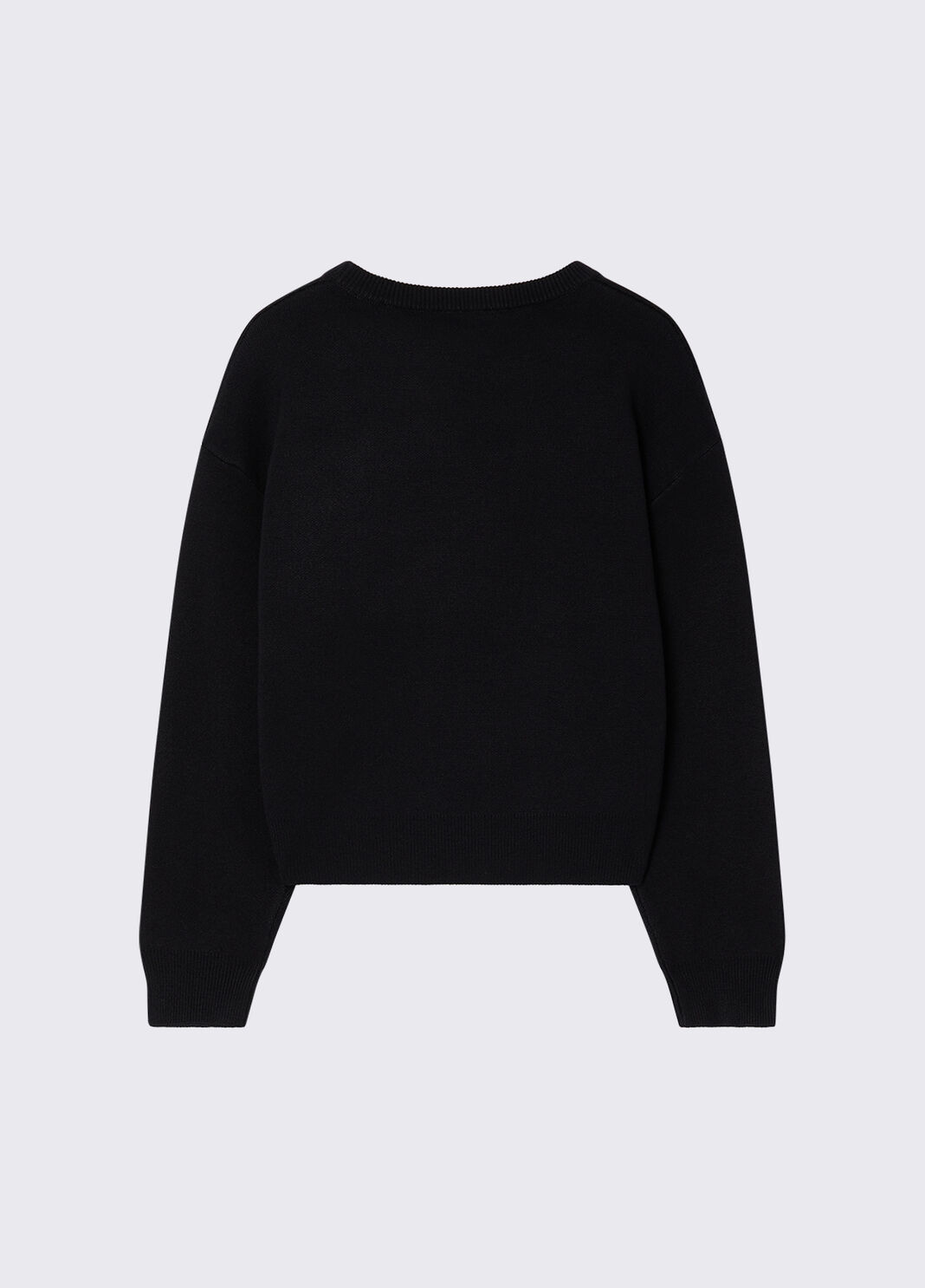 Sweater with jewel embroidery black Liu Jo - large image number 3