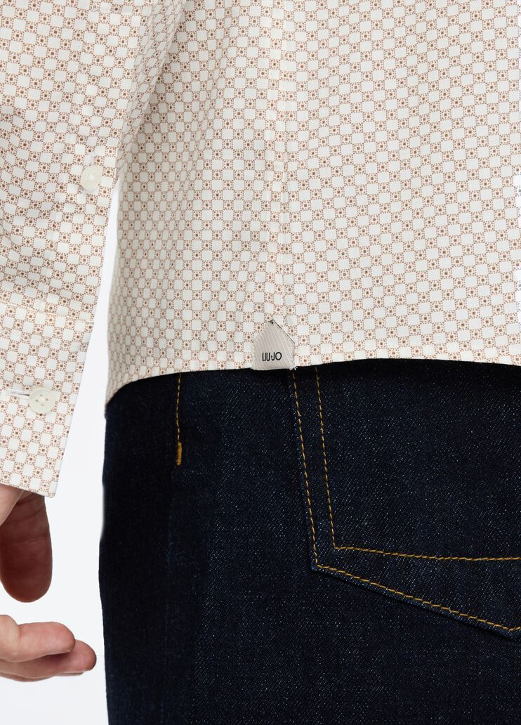 Check shirt beige Liu Jo - large image number 3 Check shirt beige Liu Jo - large image number 3