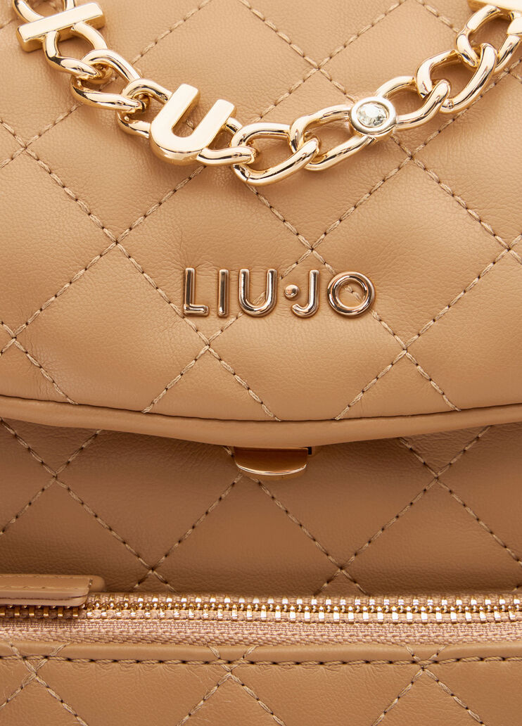 Quilted backpack camel Liu Jo - medium Quilted backpack camel Liu Jo - medium