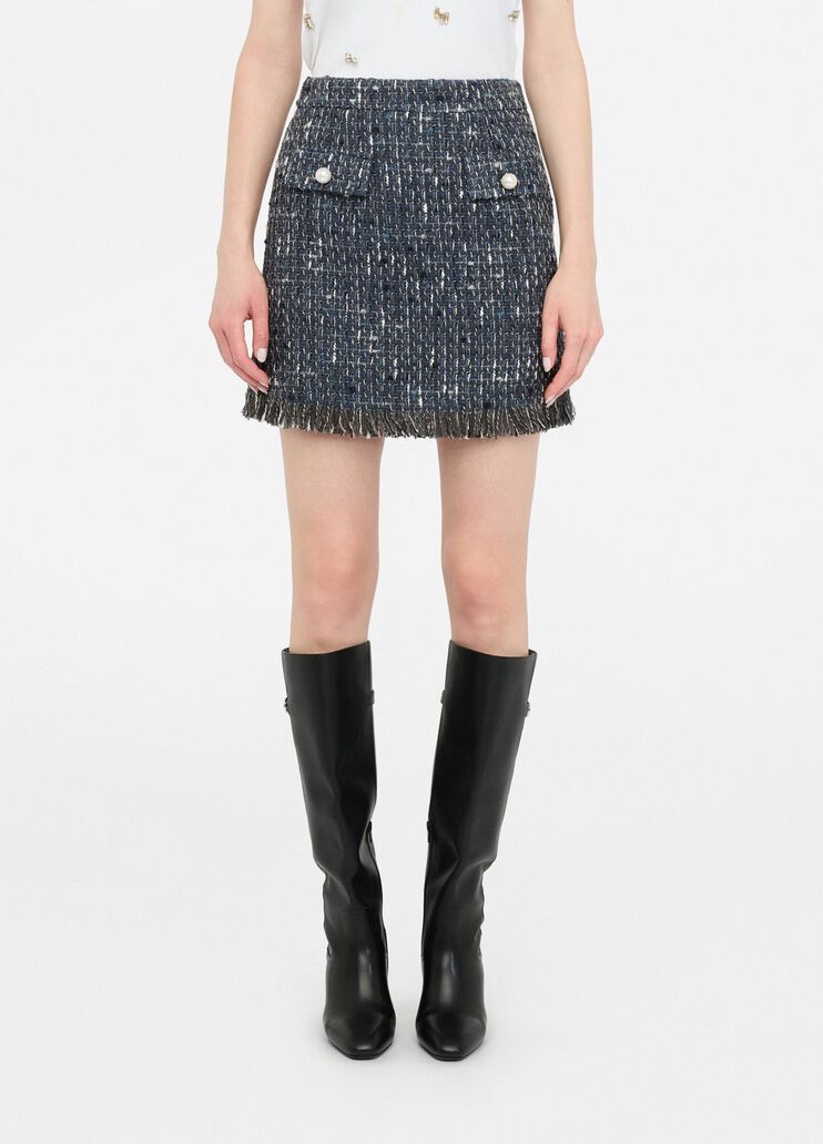 Bouclé miniskirt blue Liu Jo - large image number 0 Bouclé miniskirt blue Liu Jo - large image number 0