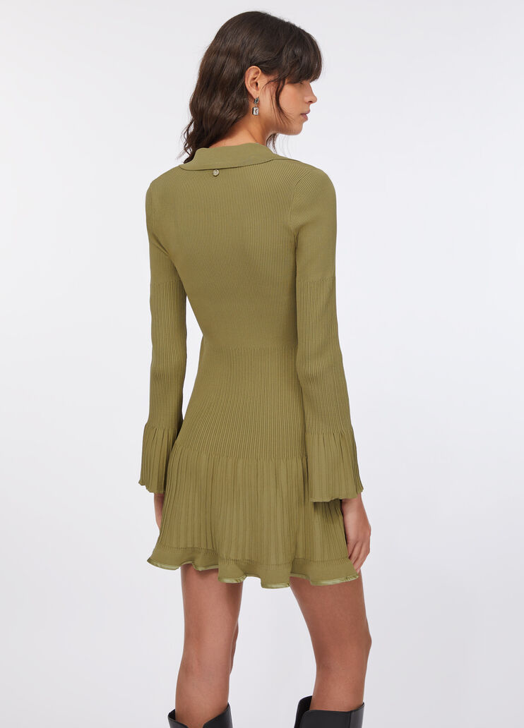 Abito corto in maglia asparago Liu Jo - large image number 1