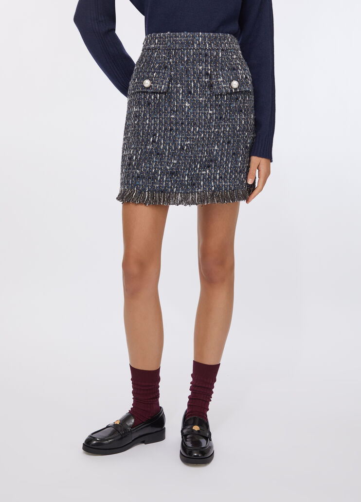 Bouclé miniskirt blue Liu Jo - large image number 0 Bouclé miniskirt blue Liu Jo - large image number 0